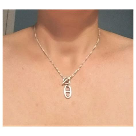 collier maille marine hermès|hermes collier femme.